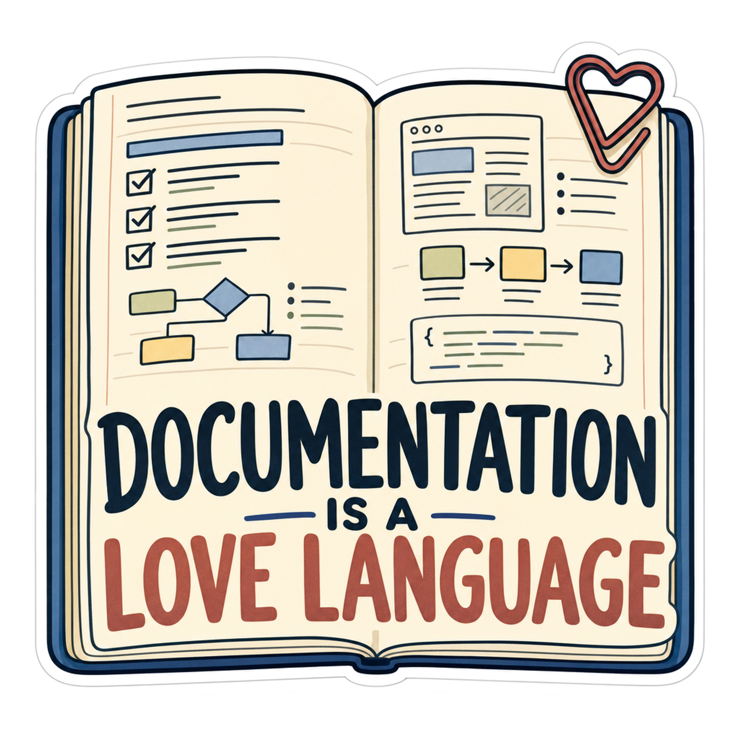 Documentation Is a Love Language Sticker