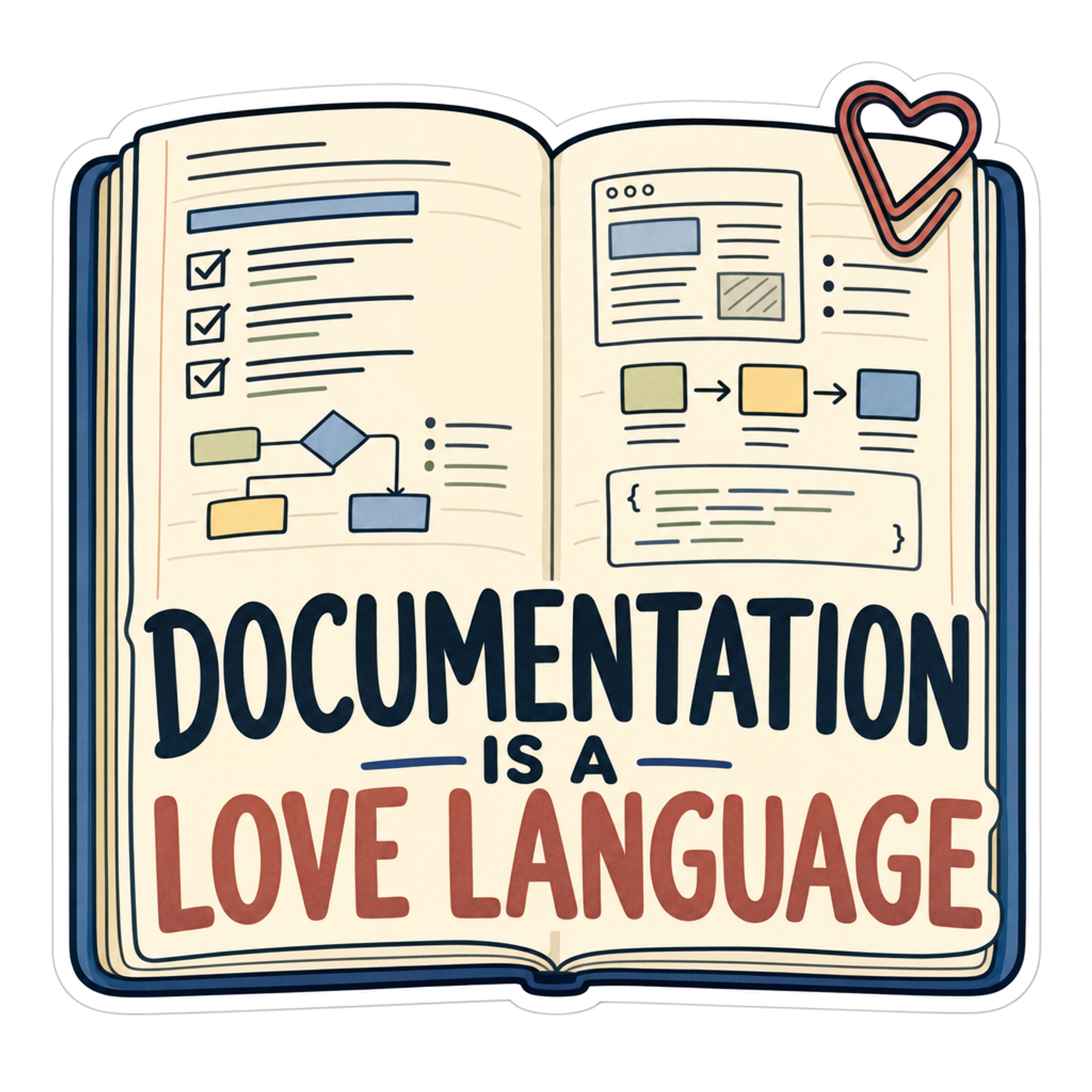 Documentation Is a Love Language Sticker