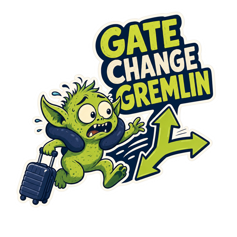 Gate Change Goblin Vinyl Sticker