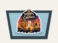 Main Character Errand Run Sticker shown on a car window mockup