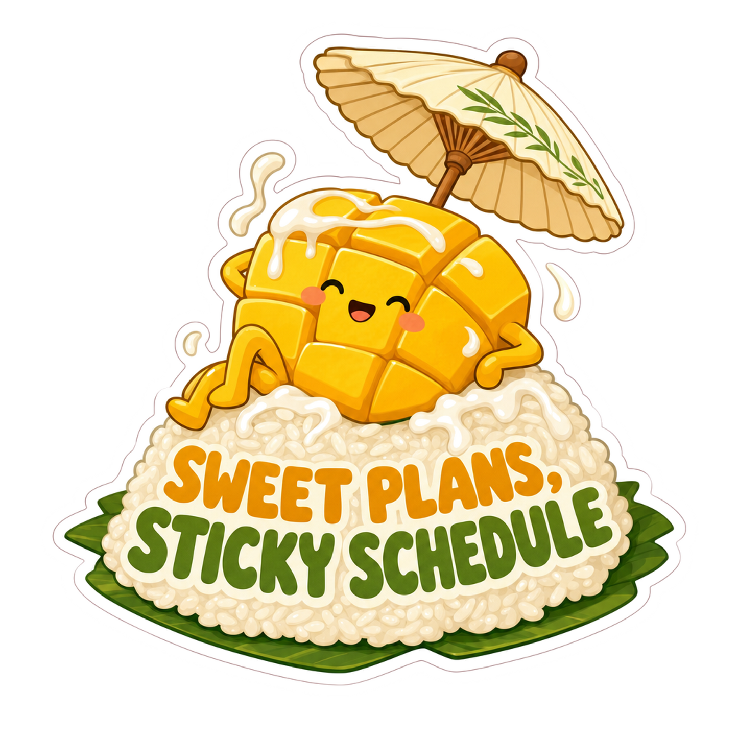 Mango Sticky Mood Sticker