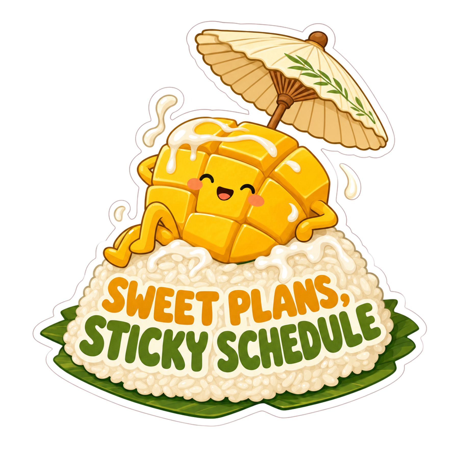 Mango Sticky Mood Sticker