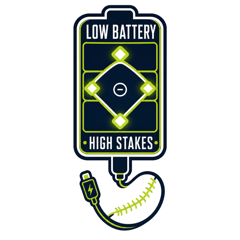 Ninth Inning Battery Vinyl Sticker