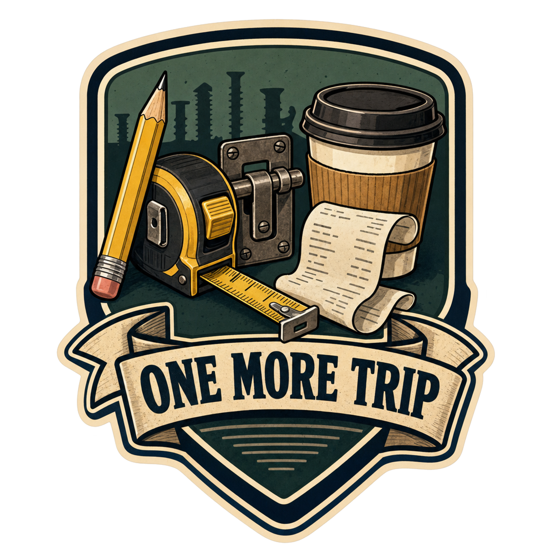 One More Trip to the Hardware Store Sticker
