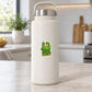 Plant-powered pull day sticker showing green plant character holding a yellow kettlebell