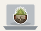 Rooting For You Sticker shown on a laptop mockup