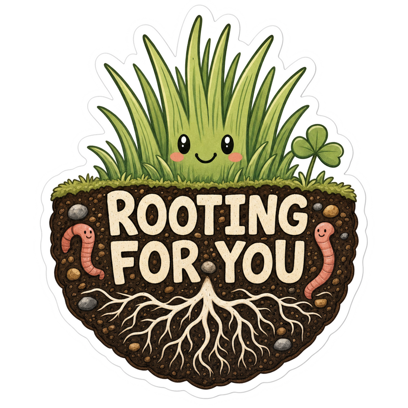 Rooting For You Vinyl Sticker