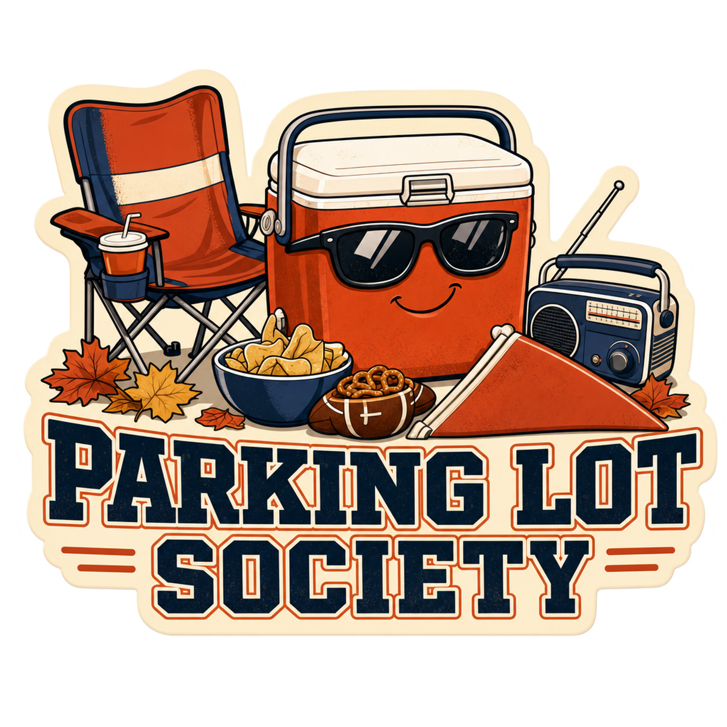 Saturday Parking Lot Society Sticker