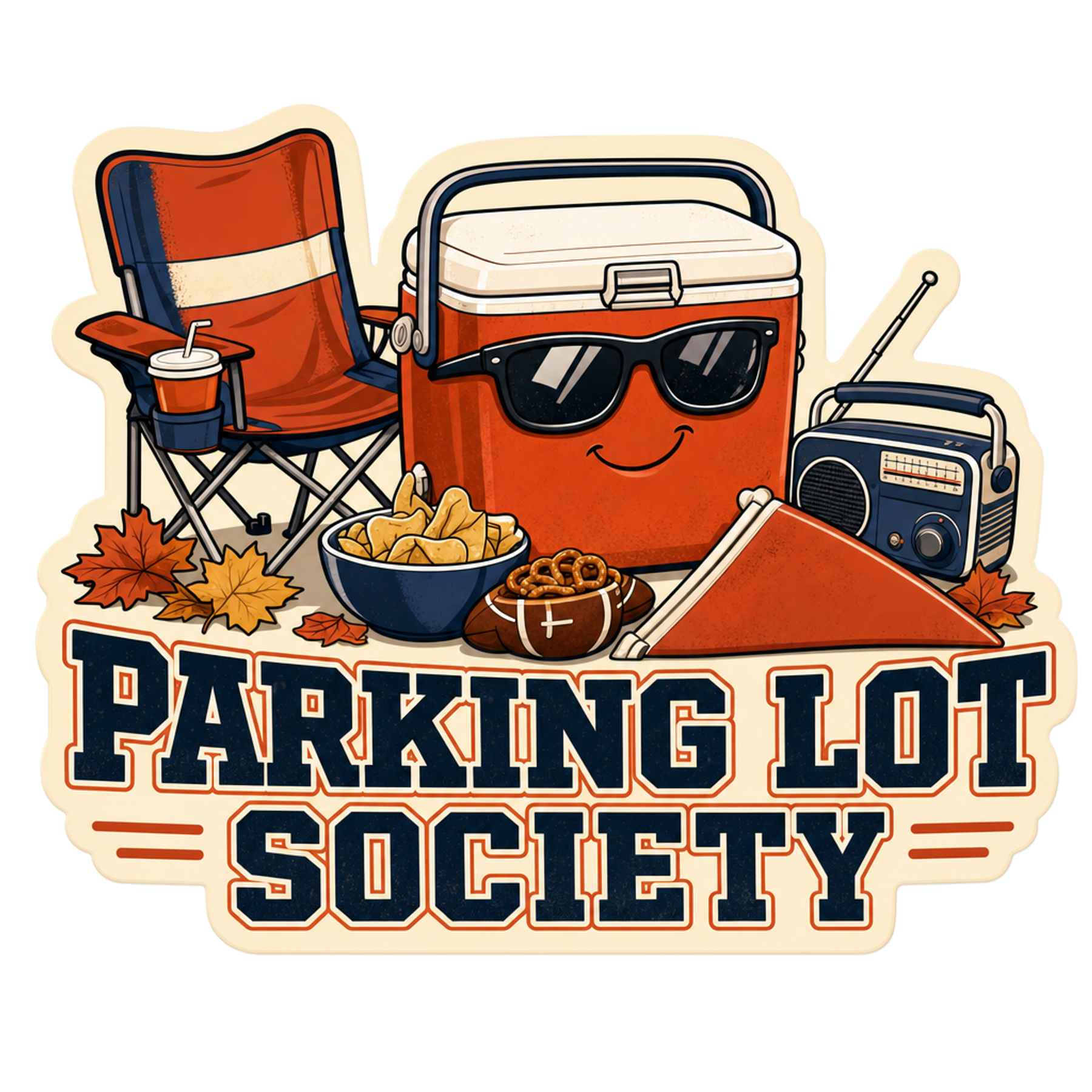 Saturday Parking Lot Society Sticker
