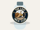 The Last Inch Club Sticker shown on a water bottle mockup