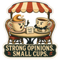 Tiny Café Debate Club Sticker