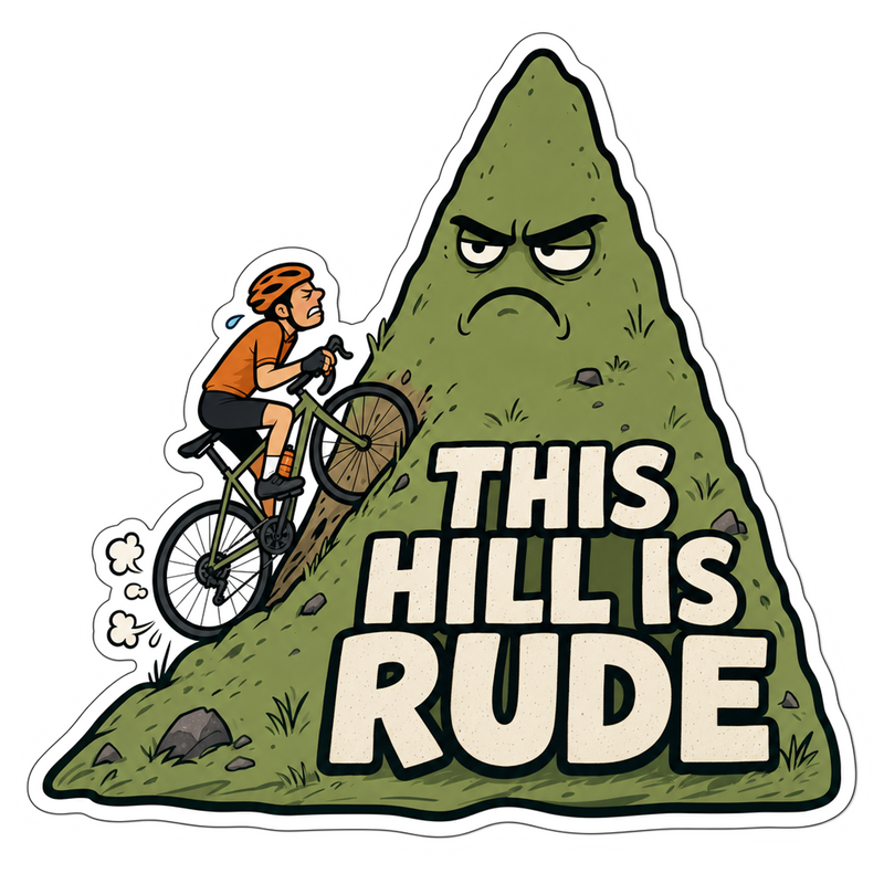 Tiny Hill, Big Feelings Vinyl Sticker