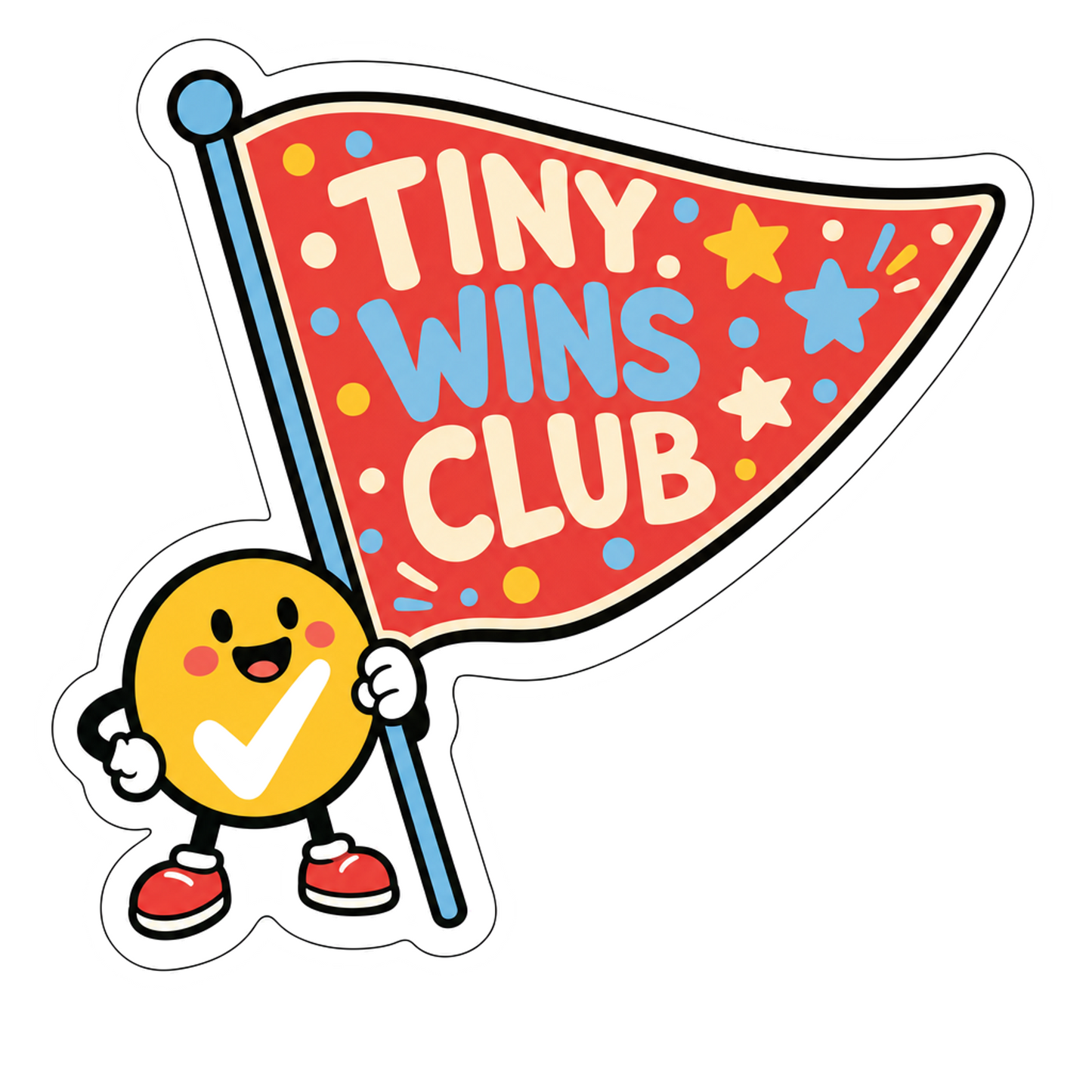 Tiny Wins Club Sticker