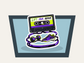Training Playlist Sticker shown on a car window mockup