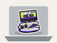 Training Playlist Sticker shown on a laptop mockup