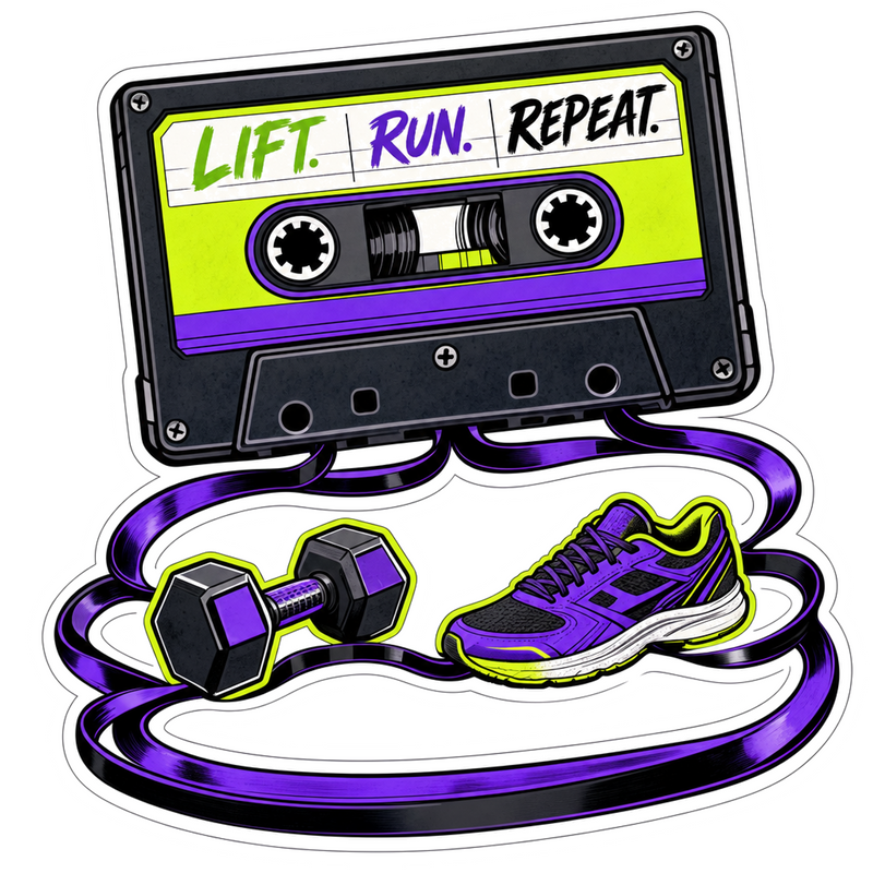 Training Playlist Vinyl Sticker