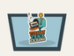 Tuesday Track Exchange Sticker shown on a car window mockup