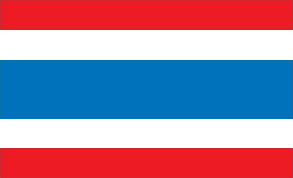 Thailand Flag Sticker 01, isolated printed sticker artwork