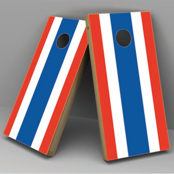 Thailand Flag Cornhole Board Vinyl Decal Wrap