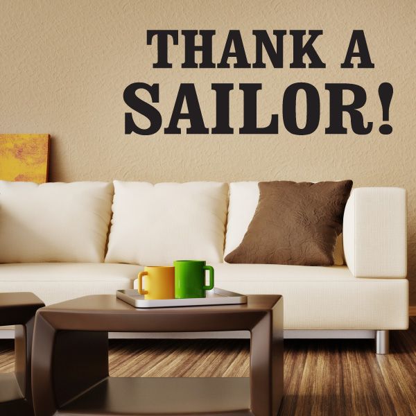 Image of Thank A Sailor Decal