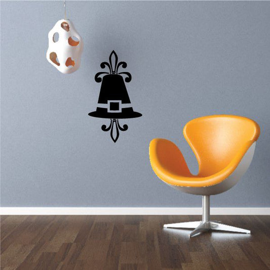 Image of Thanksgiving Fancy Pilgrim Hat Decal