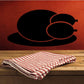 Black cooked turkey decal silhouette with wing and legs