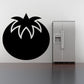 Thanksgiving squash decal with large black gourd silhouette and stem