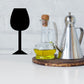 Thanksgiving wine glass decal silhouette, black icon shape