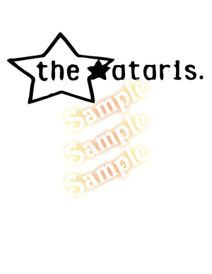 Black star-shaped decal with 'the Ataris.' lettering