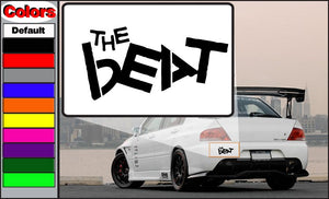 The Beat Band decal with bold black stylized “THE BEAT” lettering on white