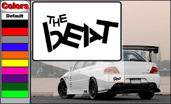 The Beat Band decal with bold black stylized “THE BEAT” lettering on white
