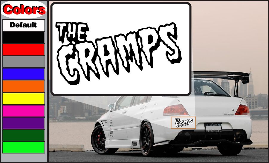 Image of The Cramps Text Decal