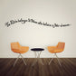 Motivational wall decal with cursive quote about believing in dreams