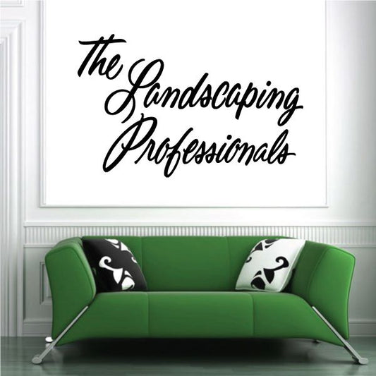 Image of The Landscaping Professionals Wall Decal - Vinyl Decal - Car Decal - Business Sign - MC225