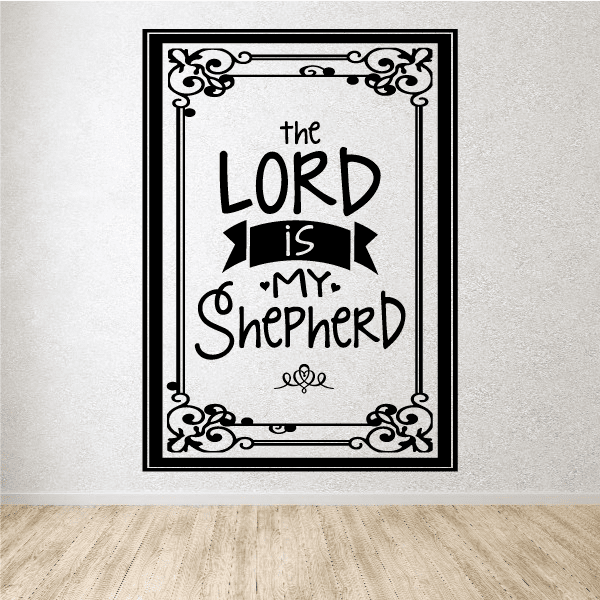 Image of The Lord is my Shepherd Wall Decal