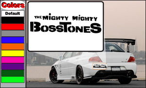 Car decal: THE MIGHTY MIGHTY BOSTONES in black and white