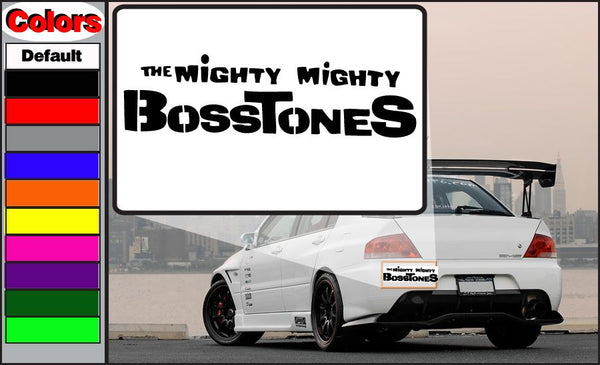 Car decal: THE MIGHTY MIGHTY BOSTONES in black and white