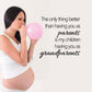 Vinyl wall decal quote with cursive 'parents' and 'grandparents' text
