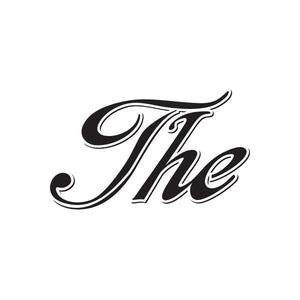 Black "The" cursive vinyl decal lettering