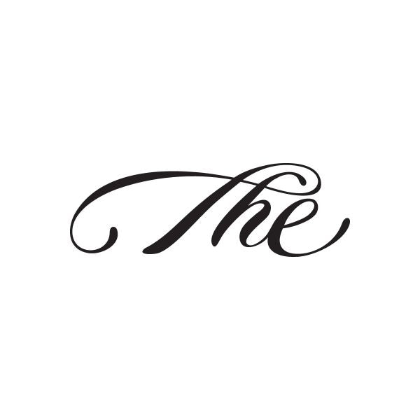 Black script The vinyl decal sticker