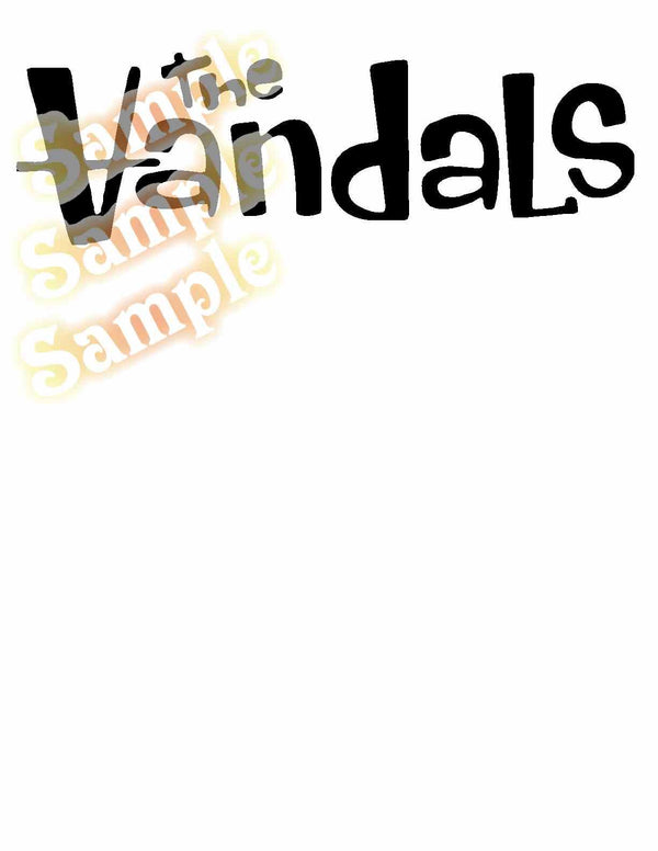 Black text decal reading 'The Vandals'