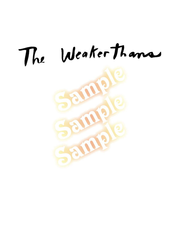 Stylized band decal reading 'The Weakerthans'