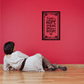 Motivational wall decal with ornate border: 'There is hope smiling brightly before us'