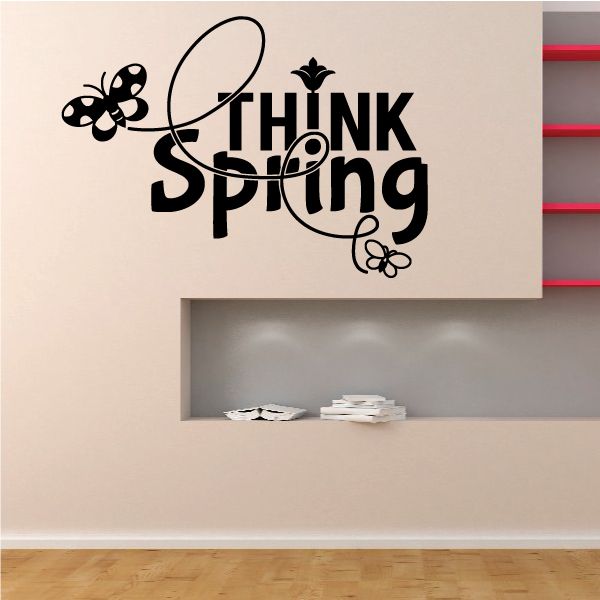 Image of Think Spring Butterfly Decal