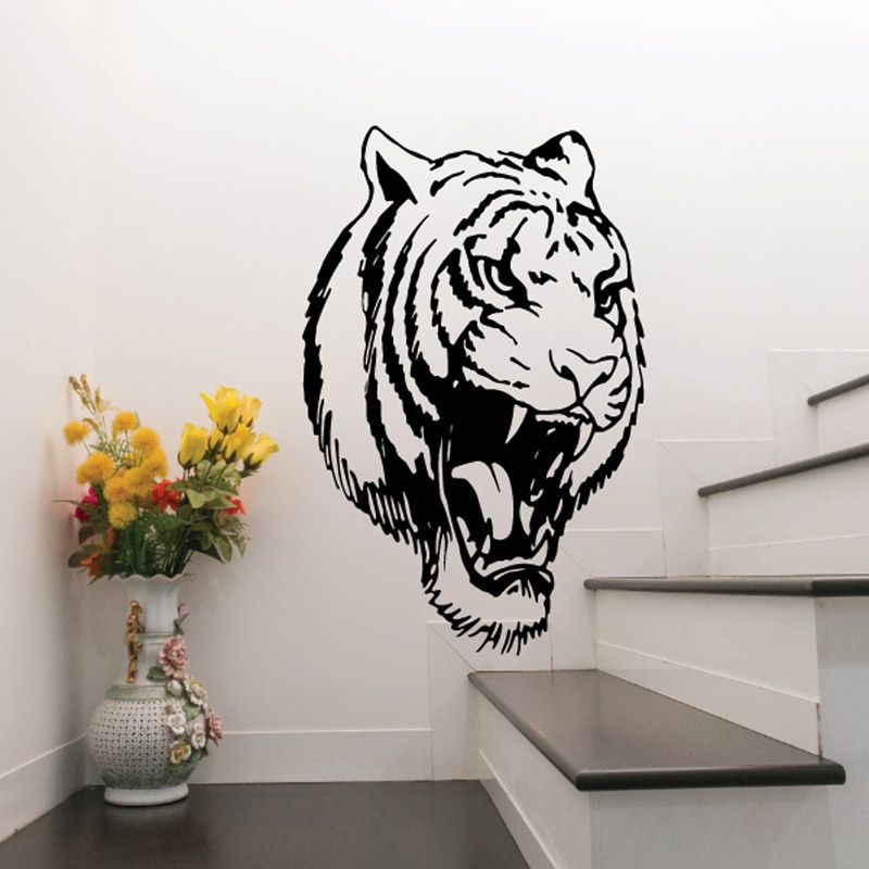 Image of Thundering Roar Tiger Head Decal