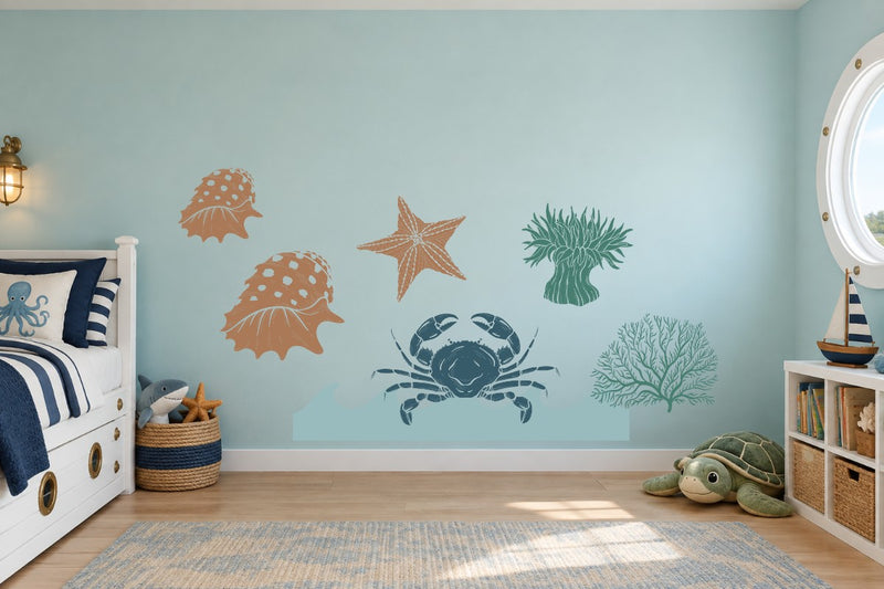 Tide Pool Treasures Wall Decal Kit
