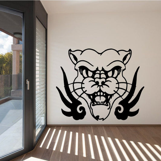 Image of Tiger Head and Wings Decal