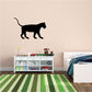 Tiger decal showing a black tiger standing and looking right