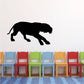 Sneaking tiger decal, black silhouette