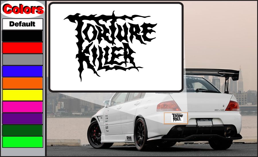 Image of Torture Killer Decal